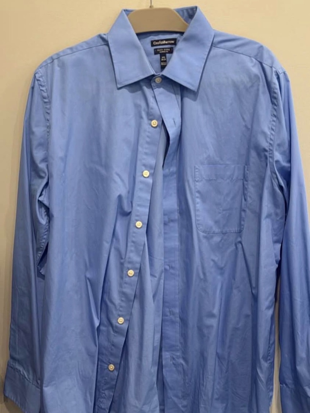 croft & barrow Light Blue Long-Sleeve Dress Shirt